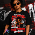 Raised on Cereal Cartoons Questionable Decisions Tee