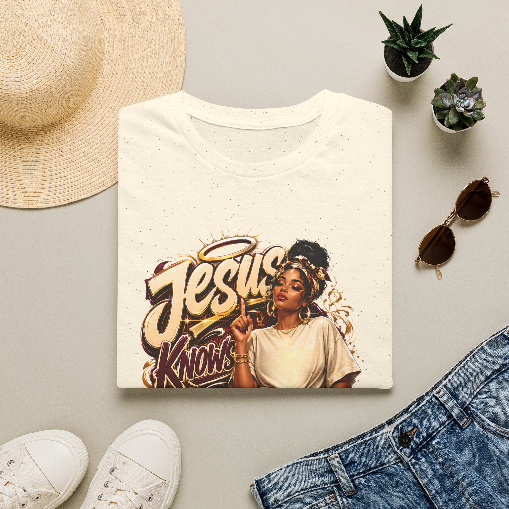 Jesus Knows I'm Trying T-Shirt