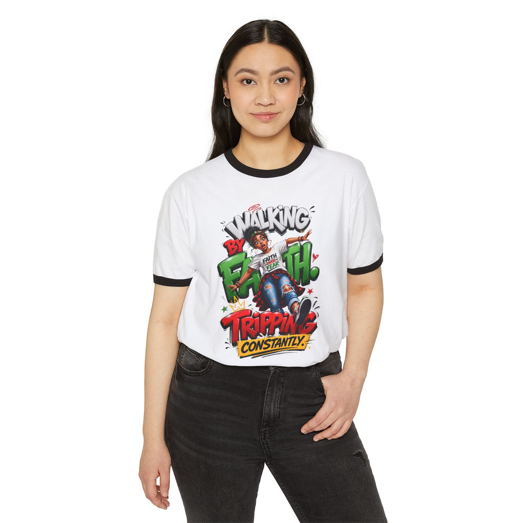 Walking by Faith graphic T-Shirt