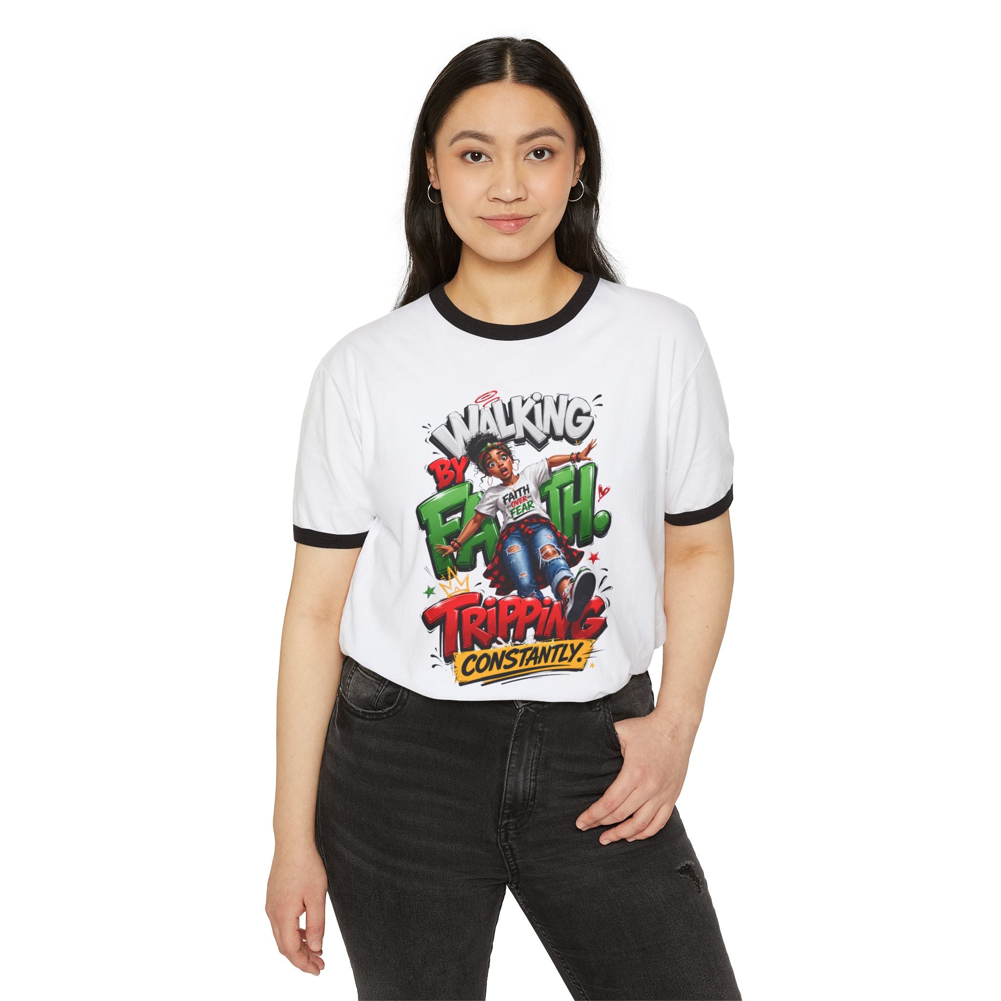 Walking by Faith graphic T-Shirt