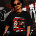 Raised on Cereal Cartoons Questionable Decisions Tee