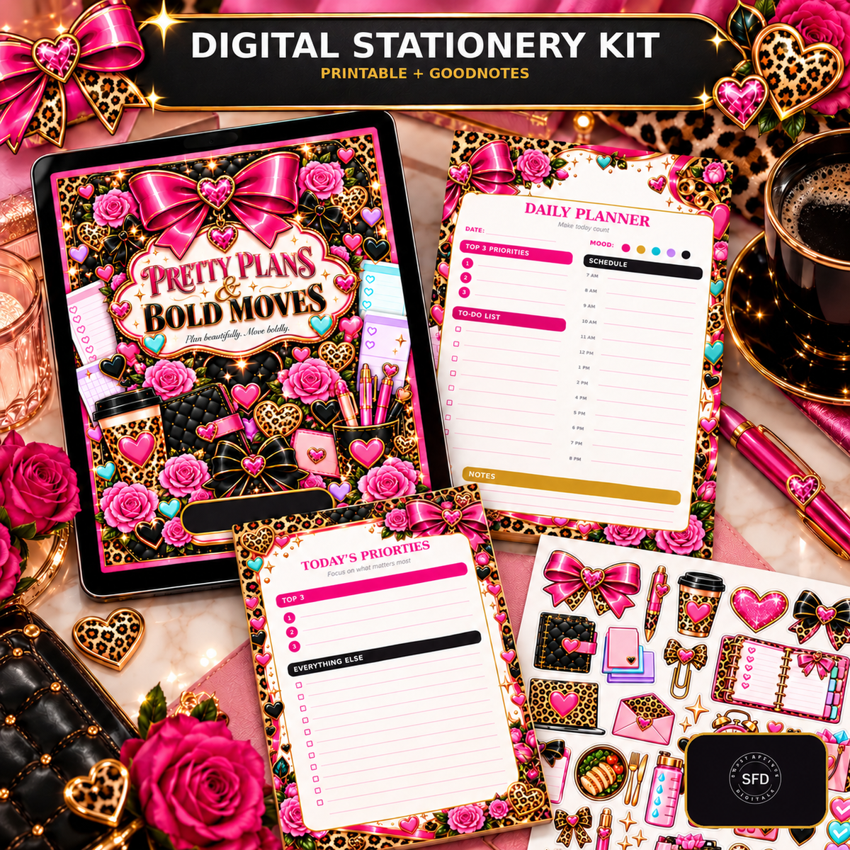 Pretty Plans & Bold Moves Stationery Kit