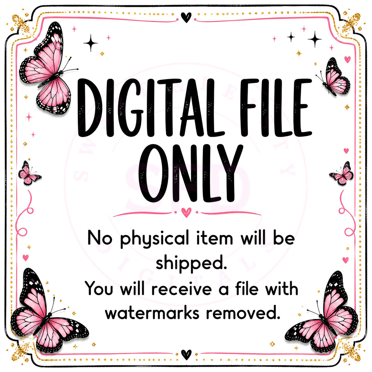 Brain Dump Notepad PNG, Funny Printable Notes Page, Pink Butterfly Stationery, Digital Download