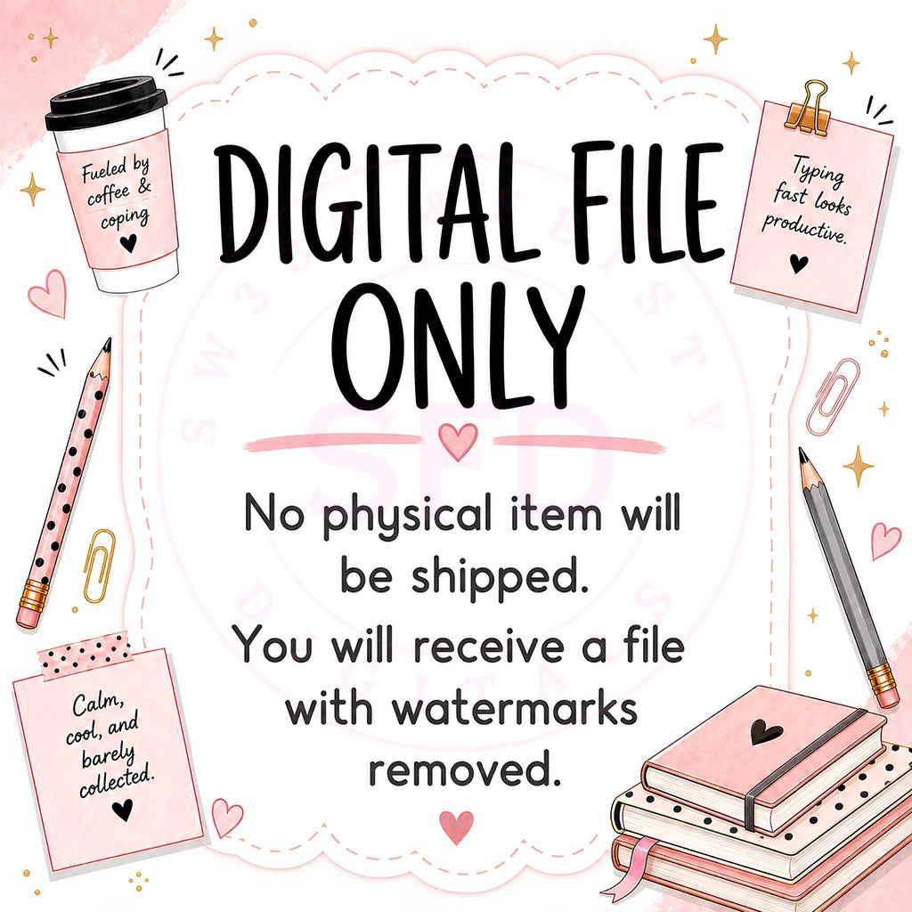 Sarcastic Office Notepad PNG Bundle, 10 Funny Work Checklist Designs, 5x7 Printable Notepad