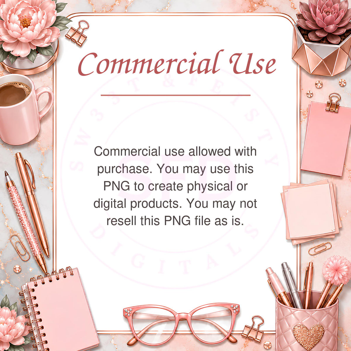 Professional Thoughts & Mild Complaints Notepad PNG | Instant Digital Download