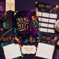 City Luxe 2026–2027 Calendar | Urban Glam Printable Monthly Calendar PDF
