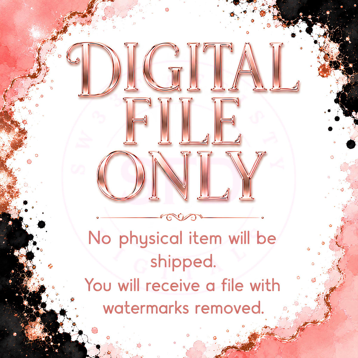 Blush & Bold Rose Gold Monthly Planner, August 2026–July 2027, Printable Digital Download