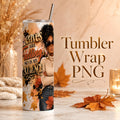 Leaves Are Falling So Is My Patience Tumbler Wrap PNG, Fall 20 oz Skinny