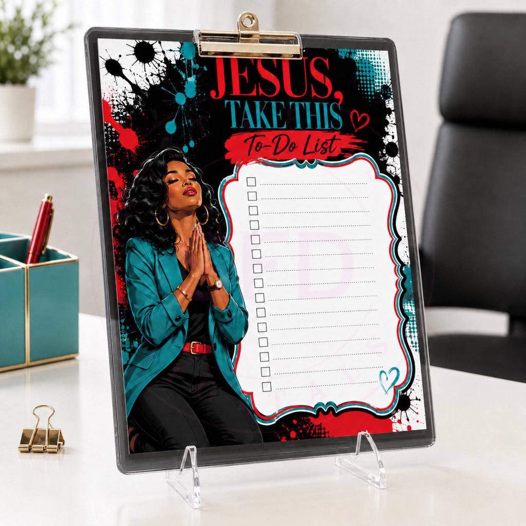 Jesus Take This To-Do List Notepad PNG | Faith-Based Funny Printable T ...