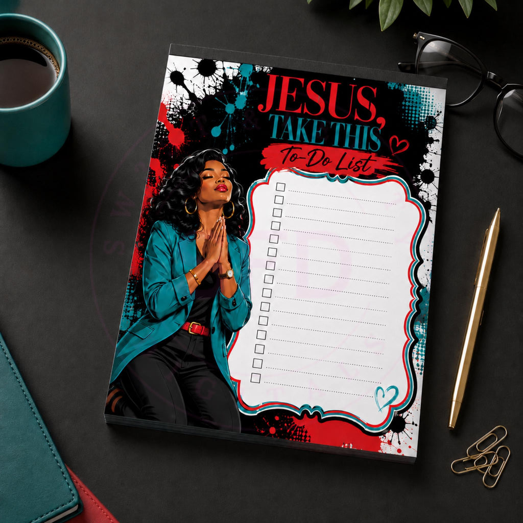 Jesus Take This To-Do List Notepad PNG | Faith-Based Funny Printable T ...